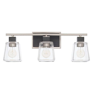 Tux - 3 Light Transitional Bath Vanity Approved for Damp Locations - in Transitional style - 23 high by 8.75 wide - 724422