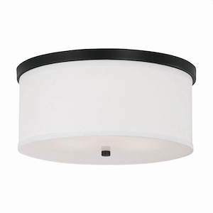 Midtown - 3 Light Flush Mount In Minimalist Style-7.25 Inches Tall and 15.75 Inches Wide