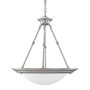 20 Inch 3 Light Pendant - in Traditional style - 20 high by 20.75 wide