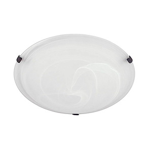 3 Light Flush Mount - in Transitional style - 16 high by 4.5 wide
