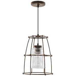 Turner - 1 Light Pendant - in Industrial style - 10.75 high by 14.5 wide