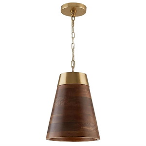 14.5 Inch 1 Light Pendant - in Urban/Industrial style - 10 high by 14.5 wide