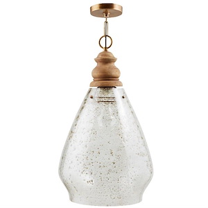 24.5 Inch 1 Light Pendant - in Urban/Industrial style - 13.75 high by 24.5 wide - 1221495