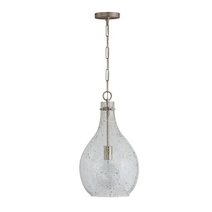 21.5 Inch 1 Light Pendant - in Urban/Industrial/Global/Artisan/Farmhouse/Rustic/Industrial/Mixed Materials style - 12 high by 21.5 wide