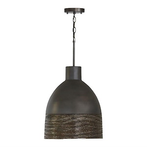 Sana - 18.5 Inch 1 Light Pendant - in Urban/Industrial style - 15 high by 18.5 wide