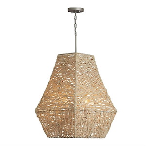 27 Inch 4 Light Pendant - in Urban/Industrial style - 19 high by 27 wide
