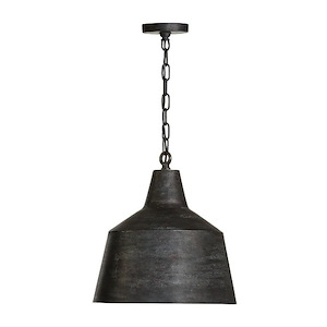15.5 Inch 1 Light Pendant - in Urban/Industrial style - 15.5 high by 17 wide