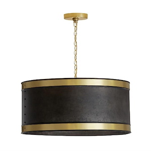 20 Inch 4 Light Pendant - in Urban/Industrial style - 20 high by 11 wide - 1221884