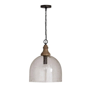 Inglewood - 1 Light Pendant In Industrial Style-19.25 Inches Tall and 15 Inches Wide