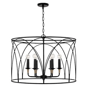 Amara - 6 Light Pendant In Transitional Style-20.5 Inches Tall and 28 Inches Wide