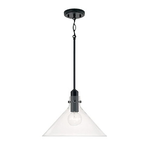 Greer - 1 Light Pendant In Modern Style-10.25 Inches Tall and 14 Inches Wide