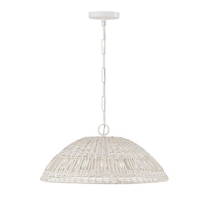 Naomi - 1 Light Pendant In Coastal Style-9.25 Inches Tall and 21 Inches Wide - 1287839