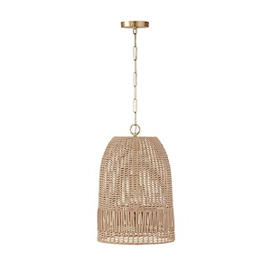 Naomi - 1 Light Pendant In Coastal Style-21 Inches Tall and 13.75 Inches Wide - 1287649