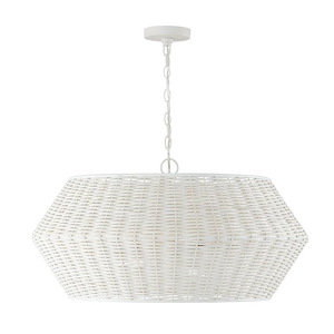 Boca - 6 Light Pendant In Coastal Style-14.75 Inches Tall and 29.5 Inches Wide