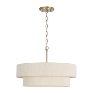 Delaney - 4 Light Pendant In Minimalist Style-13 Inches Tall and 20 Inches Wide