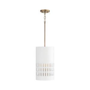 Dash - 1 Light Pendant In Art Deco Style-16.5 Inches Tall and 9.25 Inches Wide - 1287754