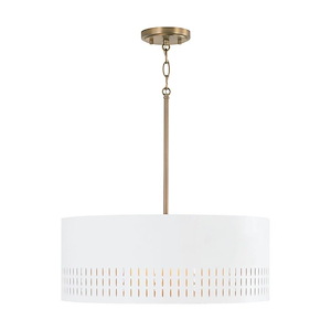 Dash - 3 Light Pendant In Art Deco Style-8 Inches Tall and 20.25 Inches Wide - 1287860