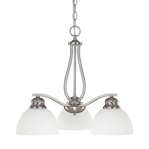 Stanton - Chandelier 3 Light Burnished Bronze Steel - in Traditional style - 21 high by 18 wide