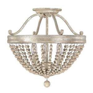 Adele - 3 Light Semi-Flush Mount - in Transitional style - 16.25 high by 16 wide