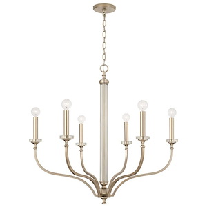 Breigh - 6 Light Chandelier In Transitional Style-30.5 Inches Tall and 32 Inches Wide - 1117027
