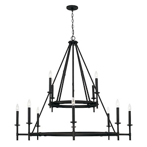 Ogden - 12 Light Chandelier In Transitional Style-44 Inches Tall and 48 Inches Wide