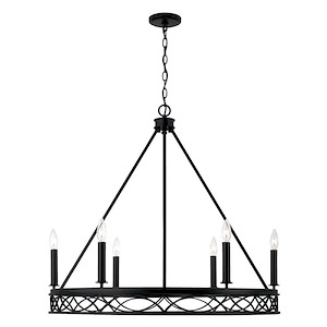 Avery - 6 Light Chandelier In Transitional Style-30.25 Inches Tall and 32.25 Inches Wide - 1117022