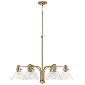 Greer - 6 Light Chandelier In Modern Style-25.25 Inches Tall and 33 Inches Wide