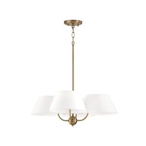 Welsley - 4 Light Chandelier In Minimalist Style-21 Inches Tall and 25.5 Inches Wide