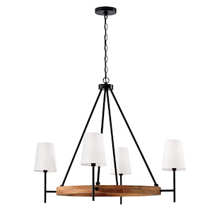 Jonah - 4 Light Chandelier In Contemporary Style-29 Inches Tall and 35 Inches Wide - 1326634