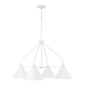 Alden - 4 Light Chandelier In Modern Style-20 Inches Tall and 32.5 Inches Wide