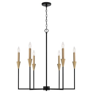 Avant - 6 Light Chandelier In Modern Style-30.5 Inches Tall and 29 Inches Wide