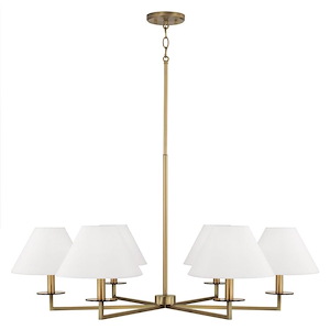 Gilda - 6 Light Chandelier In Contemporary Style-19.75 Inches Tall and 39.75 Inches Wide