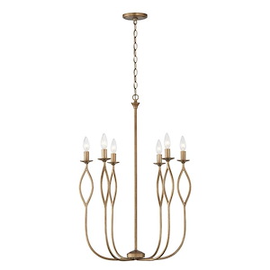 Cohen - 6 Light Chandelier In Contemporary Style-32.25 Inches Tall and 22 Inches Wide - 1326913