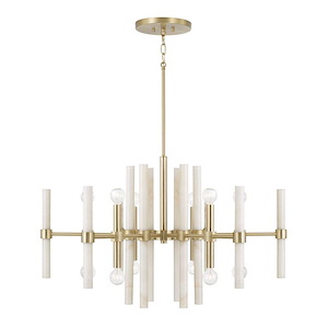 Marlow - 12 Light Chandelier-20 Inch Tall and 34.75 Inch Wide - 1394709