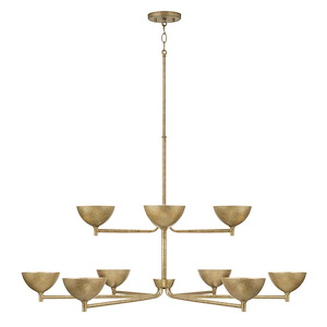 Francesca - 100W 10 LED Chandelier-24 Inch Tall and 43 Inch Wide - 1394712