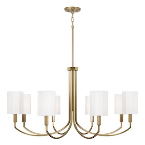 Adrian - 8 Light Chandelier-21 Inch Tall and 40 Inch Wide - 1394717