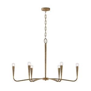 Savari - 6 Light Chandelier-25 Inch Tall and 39 Inch Wide - 1394720