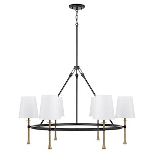 Hollis - 6 Light Chandelier-23.5 Inch Tall and 35 Inch Wide - 1394725