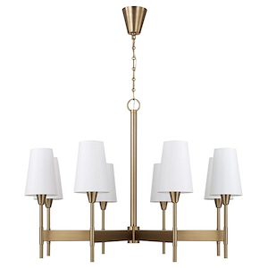Leland - 8 Light Chandelier-30 Inch Tall and 42 Inch Wide - 1394728