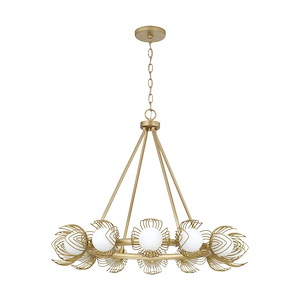 Flora - 12 Light Chandelier-25 Inch Tall and 29 Inch Wide - 1394738