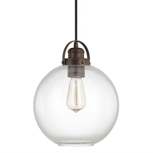 Pendants - 12.75 Inch 1 Light Pendant - in Urban/Industrial style - 10.25 high by 12.75 wide