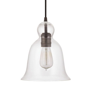 Pendants - 10.5 Inch 1 Light Pendant - in Modern style - 8.38 high by 10.5 wide