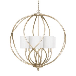 Bailey - 6 Light Pendant - in Transitional style - 32 high by 34.25 wide