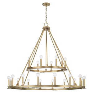 Pearson - 24 Light Chandelier In Industrial Style-43 Inches Tall and 48 Inches Wide