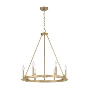 Pearson - 6 Light Chandelier In Industrial Style-30.5 Inches Tall and 26 Inches Wide - 1326836