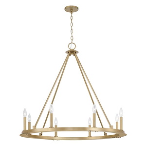 Pearson - 8 Light Chandelier In Industrial Style-33 Inches Tall and 36 Inches Wide