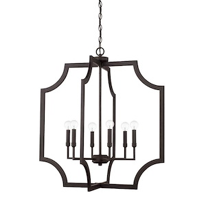 6 Light Foyer - in Transitional style - 27.75 high by 30.5 wide