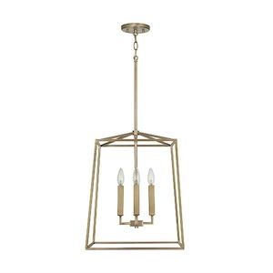 Thea - 4 Light Open Cage Foyer - in Transitional style - 20 Inches Tall and 16 Inches Wide
