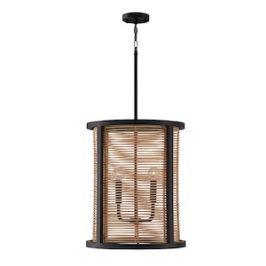 Rico - 4 Light Foyer In Transitional Style-22 Inches Tall and 18 Inches Wide