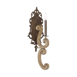 Renaissance - 1 Light Wall Sconce - in Traditional style - 9.5 high by 24.75 wide